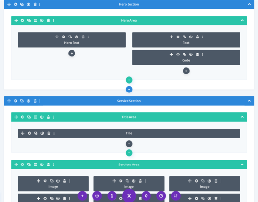 Wireframe structure for design process